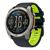 preiswerte Garmin-Uhrenarmbänder-Uhrenarmband für Garmin Fenix 8 47mm 51mm 7X 6 6X Pro Epix Pro Instinct 2X Approach S70 S62 S60 Forerunner 955 945 Epix Marq Descent Quatix 22mm 26mm Silikon Ersatz Gurt Quick Fit Verstellbar