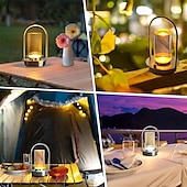 economico Lampade da tavolo-lampada da tavolo ricaricabile usb senza fili dimmerabile tricolore lanterna da comodino luce notturna da tavolo luce d&#039;atmosfera touch per casa hotel campeggio luce tavolo da pranzo illuminazione 1