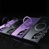 Χαμηλού Κόστους Samsung Θήκη-Θήκη Τηλεφώνου Για S24 Ultra S24 Plus S24 S23 S23 Ultra S23 Plus S25 Ultra Παγούρι με Στήριγμα Μαγνητική Υποστήριξη Ασύρματης Φόρτισης Retro TPU Ακρυλικό