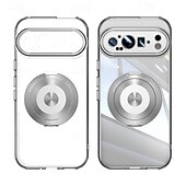 お買い得  その他のスマホケース-電話 ケース 用途 ピクセル9プロ ピクセル9プロXL ピクセル9 バックカバー スタンド付き 耐衝撃 レトロ風 TPU PC PUレザー