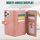 economico Cover per iPhone-telefono Custodia Per iPhone 16 Pro Max Plus iPhone 15 Pro Max Plus iPhone 14 13 12 11 Pro Max Plus Mini iPhone 14 Pro Max iPhone 13 12 11 Pro Max Per retro Con supporto Cerniera con cordino Retrò