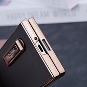 economico Cover Samsung-telefono Custodia Per Piegatura a Z 7 Z Fold 6 Z Fold 5 Z Fold 4 Z Fold 3 Custodia Portafoglio con Supporto Resistente agli urti Retrò Placcatura Pelle PU