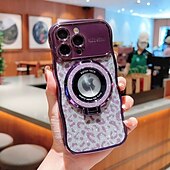 Недорогие Чехлы для iPhone-телефон Кейс для Назначение iPhone 16 15 14 Pro Max Plus iPhone 13 12 11 Pro Max Mini Кейс на заднюю панель со стендом Магнитный Поддержка беспроводной зарядки Ретро Покрытие
