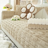economico Coperte per divano-soffice e soffice peluche di coniglio, copridivano comodo e morbido, perfetto per aggiungere calore e comfort, elegante protezione per mobili per l&#039;arredamento del soggiorno