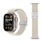 cheap Apple Watch Bands-Sport Band Compatible with Apple Watch band 38mm 40mm 41mm 42mm 44mm 45mm 49mm Braided Adjustable Fabric Strap Replacement Wristband for iwatch Ultra 2 Series 9 8 7 SE 6 5 4 3 2 1