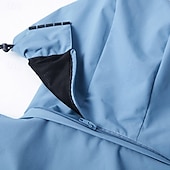 voordelige Fleece &amp; 3-in-1 Jassen-Voor heren Regenjack Buiten waterdicht Winddicht Wandeloutfits Wandelkleding Lente Herfst Windjacks Effen Kleur Donker Grijs Zwart Wit
