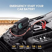 preiswerte Aufblasbare Pumpe-Auto Multifunktions-Luftkompressor Starthilfe Luftpumpe praktischer Reifenfüller tragbarer Batteriestarter