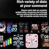ieftine Ceasuri Smart-ceas inteligent mt39 ecran mare de 2,01 inci apel bluetooth monitor de sănătate ritm cardiac sport în aer liber ai asistent vocal smartwatch