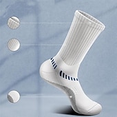 cheap Men&#039;s Socks-Men&#039;s 6 Pack Multi Packs Socks Crew Socks Black White Color Christmas Pattern Sports &amp; Outdoor Daily Vacation Basic Medium Spring Fall Fashion Casual