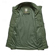 Недорогие Жилеты-Муж. Жилет для туризма и прогулок Зимнее пальто Флисовый жилет для туризма и прогулок Без рукавов Жилет На открытом воздухе Удобный Дышащий Карман Нейлон Черный Военно-зеленный Хаки