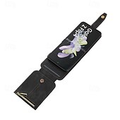 abordables Carcasas Samsung-teléfono Funda Para Z Flip 6 Z Flip 5 Z Flip 4 Z Flip 3 Gire la tapa con Soporte Cremallera con cordón Retro TPU Cuero de PU