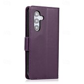 cheap Samsung Cases-Phone Case For S24 S24 Ultra Plus S24 FE S23 S22 S21 S20 Ultra Plus FE A55 A35 A25 A15 5G A14 A34 A73 A53 A33 A72 A52 A42 A12 Back Cover with Stand Holder with Wrist Strap Card Slot Retro TPU PU