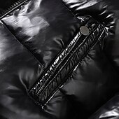 abordables Manteaux &amp; vestes-Homme Veste d&#039;Hiver Doudoune Rembourré Poche Duvet de Canard Blanc Usage quotidien Rendez-vous Vacances Normal Mode Décontractées Confortable Chaud Automne hiver Couleur unie / unie Noir Rouge