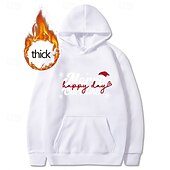 abordables Sudaderas y sudaderas con capucha divertidas-Navidad Papá Noel Cachorro Sudaderas con capucha de lana Sudadera con capucha navideña divertida Navidad Bolsillo delantero Gráfico Para Pareja Hombre Mujer Adulto Navidad Carnaval Estampado en