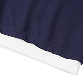 halpa Vohvelineule T-paita-Miesten Vohveli T-paita Pullover-huppari T-paita Pitkähihainen paita Pitkähihainen Tiukka pyöreä kaula-aukko 봄 &amp; Syksy Tavallinen Muoti Suunnittelija Perus Muoti väärennetty kaksiosainen Loma Katu