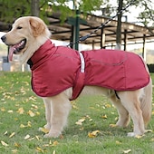 cheap Coats-Dog Coat Jacket Parka Jacket with Harness Reflective Warm Water-Resistant Outdoor Dog Clothing for Medium Large