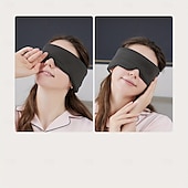 cheap Home Wear-1pc Dual-use Double-sided Eye Mask, Blackout Sleep Eye Mask, Nap Viscose Eye Mask, Soundproof Anti-noise Simple Solid Color