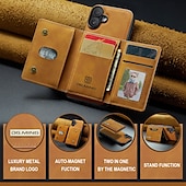 abordables Coques iPhone-téléphone Coque Pour iPhone 16 Pro Max Plus iPhone 15 Pro Max Plus iPhone 14 13 12 11 Pro Max Plus iPhone 14 Pro Max iPhone 13 12 11 Pro Max Coque Arriere Avec Support Détachable Magnétique Rétro TPU