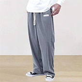 abordables Pierna Recta-Hombre Pantalones de Deporte Pantalones deportivos Pantalones Pantalones de Pana Pantalones deportivos de pierna recta Correa Bolsillo Cintura elástica Plano Comodidad Diario Deporte Moda Casual