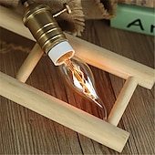 abordables Ampoules incandescentes-Lampe à bougie rétro C35L 40 W E14 Ampoule Edison vintage à intensité variable, lumière à incandescence décorative pour la maison &amp;barre 1/10 pièces