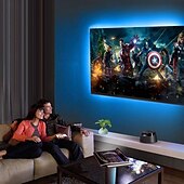 baratos Luzes de tira USB-Luz LED COB USB 5V 1 metro 320LED Desligamento temporizado de 60 segundos Escurecimento de 6 níveis com cabo USB de 1,5 metros Adequado para cozinha, quarto, festa, iluminação doméstica DIY
