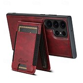 Недорогие Чехлы для Samsung-телефон Кейс для Назначение S24 S24 Ultra Plus S23 Ultra Plus S23 S22 S22 Плюс Ультра S25 Ультра Кейс на заднюю панель со стендом Съемный Магнитный Ретро ТПУ ПК Кожа PU