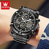 cheap Digital Watches-OLEVS 1106 Men&#039;s Watch Luxury Brand Quartz Watch Trend Sports Alarm Clock LED Display Waterproof Timing Code Watch Men&#039;s Watch