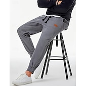 cheap Sweatpants-Men&#039;s Sweatpants Joggers Corduroy Pants Trousers Casual Pants Pocket Drawstring Elastic Waist Plain Comfort Soft Full Length Sports Outdoor Casual Daily Fashion Stylish Black Khaki