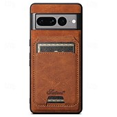 זול תיק טלפון אחר-טלפון מגן עבור Pixel 9 Pro Pixel 9 Pro XL Pixel 8 Pro Pixel 8 Pixel 7 Pixel 7 Pro Pixel 6 Pixel 6 Pro כיסוי אחורי עם מעמד ניתן לניתוק מגנטי רטרו TPU PC עור PU