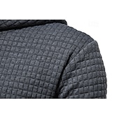 economico felpe con cappuccio da uomo di base-Per uomo Felpa a nido d&#039;ape Maglione Nero Bianco Giallo Grigio chiaro Grigio scuro Con cappuccio Liscio Tasche Ufficio Sportivo Informale Attivo Vintage Fantastico Primavera Autunno Abbigliamento
