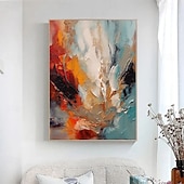 preiswerte Landschaftsgemälde-Ölgemälde handgemachte abstrakte bunte Gemälde auf Leinwand handgemalt reich strukturierte Acrylmalerei moderne Wandkunst handgemaltes Kunstwerk für Wohnzimmer Kunstwerk Wanddekoration