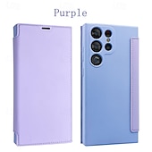 levne Pouzdra pro Samsung-Ochranný kryt na telefon pro S24 S24 Ultra Plus S23 Ultra Plus S23 S22 S22 Plus Ultra S25 Ultra zadní kryt se stojanem slotem na karty odolný proti nárazu retro TPU PU kůže