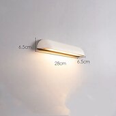abordables Apliques de pared para interior-Lámpara de pared arqueada moderna, impermeable, simple, LED, lámpara de pared moderna para exteriores/interiores, 110-120 V, 7 W