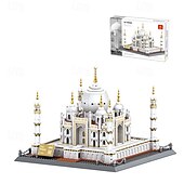 preiswerte Bau-Spielzeug-Mikro-Miniblöcke, Taj Mahal-Gebäude und Architektur-Modellbau-Set, Weihnachtsspielzeug, Geschenke für Kinder und Erwachsene