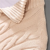 preiswerte Herrenpullover-Herren Pullover Pullover mit Viertelreißverschluss Strickpullover Gerippt Stricken Standard Strick Glatt Troyer Halber Reißverschluss Modisch Brautkleider schlicht Freizeitskleidung Verabredung