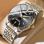 halpa Kvartsikellot-Uusi muotitrendi mineraalivahvistettu lasilinssi vedenkestävä yövalo kalenteri sunnuntain näyttö liiketoiminta vapaa-ajan urheilu kaunis ja tyylikäs miesten kello