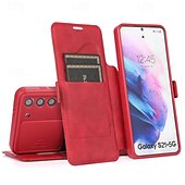 cheap Samsung Cases-Phone Case For S21 A72 A71 A51 A31 S20 Plus S20 Ultra S20 A32 A52 Flip Cover with Stand Holder Card Slot Shockproof Retro TPU PU Leather
