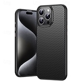 お買い得  iPhone用ケース-電話 ケース 用途 iPhone 16 Pro Max プラス iPhone 15 プロマックスプラス iPhone 14 13 12 Pro Max Plus iPhone 14 Pro Max iPhone 13 12 11 Pro Max バックカバー 磁石バックル ワイヤレス充電をサポート 耐衝撃 レトロ風 TPU カーボンファイバー