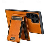 Недорогие Чехлы для Samsung-телефон Кейс для Назначение S24 S24 Ultra Plus S23 Ultra Plus S23 S22 S22 Плюс Ультра S25 Ультра Кейс на заднюю панель со стендом Съемный Магнитный Ретро ТПУ ПК Кожа PU