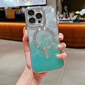 abordables Carcasas iPhone-teléfono Funda Para iPhone 16 Pro Max Plus iPhone 15 Pro Max Plus iPhone 14 13 12 11 Pro Max Plus iPhone 14 Pro Max iPhone 13 12 11 Pro Max Funda Trasera Magnética Soporte de carga inalámbrica