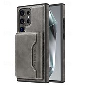 お買い得  サムスン用ケース-電話 ケース 用途 S24 Ultra S24 Plus S24 S23 S23 Ultra S23 Plus S22 S22 プラス ウルトラ S25ウルトラ バックカバー スタンド付き 取り外し可 磁石バックル レトロ風 TPU PUレザー