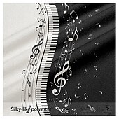 economico Sottile-Per uomo Musica Tasti panoramici pantaloni della tuta Vita normale Di tendenza Affari casual Formale Esterno Interni Cerniera Tasche Estate Primavera Autunno Stampa 3D Nero