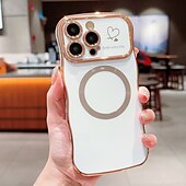 お買い得  iPhone用ケース-電話 ケース 用途 iPhone 16 Pro Max プラス iPhone 15 プロマックスプラス iPhone 14 13 12 11 Pro Max Plus iPhone 14 Pro Max Plus iPhone 13 12 11 Pro Max バックカバー 磁石バックル ワイヤレス充電をサポート 耐衝撃 レトロ風 仕上げ