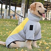 cheap Coats-Dog Coat Jacket Parka Jacket with Harness Reflective Warm Water-Resistant Outdoor Dog Clothing for Medium Large
