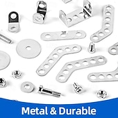 baratos Brinquedos de Montar-Motocicleta haste construção brinquedos para crianças metal construção construção modelo kit 5 variável multi forma motocicleta vapor brinquedos educativos (139 peças) dia das bruxas/dia de ação de graças/presente de natal