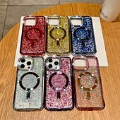 お買い得  iPhone用ケース-電話 ケース 用途 iPhone 16 Pro Max プラス iPhone 15 プロマックスプラス iPhone 14 13 12 Pro Max Plus iPhone 14 Pro Max iPhone 13 12 Pro Max バックカバー 磁石バックル ワイヤレス充電をサポート 耐衝撃 レトロ風 TPU PC