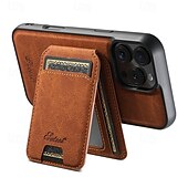 Недорогие Чехлы для iPhone-телефон Кейс для Назначение iPhone 16 Про Макс Плюс Айфон 15 Про Макс Плюс iPhone 14 13 12 Pro Max Plus iPhone 14 Pro Max iPhone 13 12 Pro Max Кейс на заднюю панель со стендом Съемный Магнитный Ретро