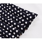 baratos Vestidos-Retro Vintage Anos 50 Hepburn Vestidos Floral Poá Linha A Decote Redondo Fantasia Mulheres Carnaval Ano Novo Baile de Máscaras Casual / Diário Festa de Solteira Adulto Vestido