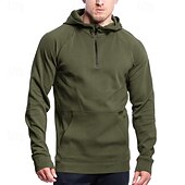 economico Felpa &amp; Sweatshirt-Per uomo Felpa con cappuccio fitness Felpa con cappuccio da allenamento Manica lunga Felpa con cappuccio Informale Athleisure Autunno Tenere al caldo Antivento Traspirante Allenamento in palestra