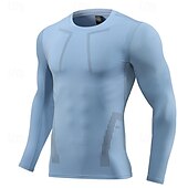 halpa Juoksupaidat ja tanktopit-Miesten Juoksupaita Kompression Paita Pitkähihainen Tee paita Kausaliteetti Urheilu- ja treenivaatteet Syksy Hengittävä Nopea kuivuminen Kuntosaliharjoitus Juoksu Kävely Urheiluasut Urheiluvaatteet